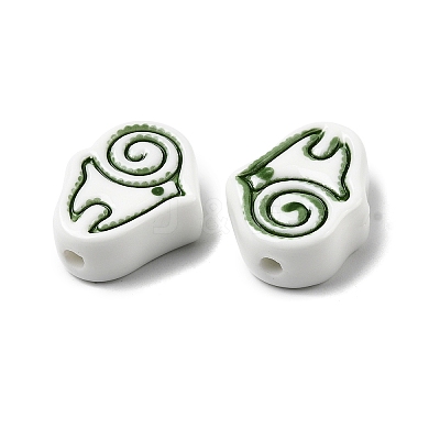 Handmade Porcelain Beads PORC-Z004-01B-1