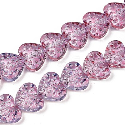 Transparent Glass Beads Strands GLAA-H038-01D-1