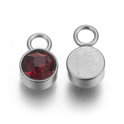 Glass Rhinestone Charms STAS-F189-P09-1