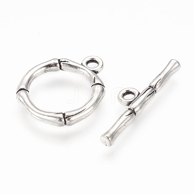 Alloy Toggle Clasps X-PALLOY-EA9143Y-AS-RS-1