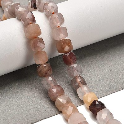 Natural Violet Strawberry Quartz Beads Strands G-H078-C08-01-1