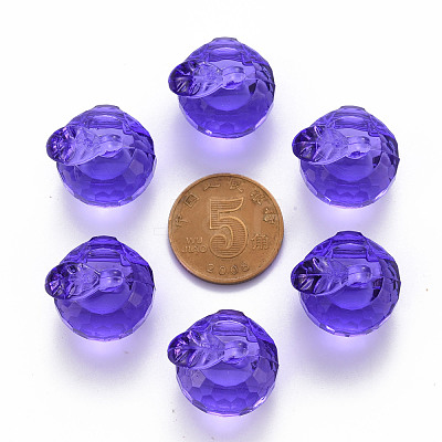 Transparent Acrylic Pendants TACR-T024-05B-936-1
