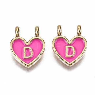 Alloy Enamel Charms X-ENAM-T012-02D-RS-1