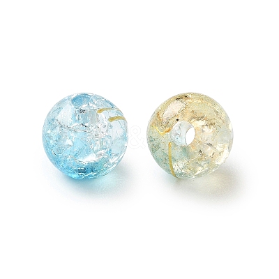 Transparent Crackle Acrylic Beads DACR-D300-01A-8mm-1