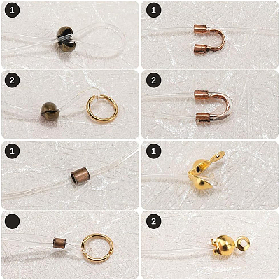 DIY Brass & Iron Jewelry Making Finding Kits DIY-SP0003-22-1