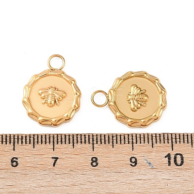 304 Stainless Steel Pendants STAS-D390-27B-G-1