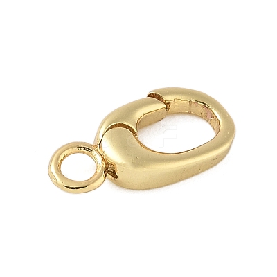 Brass Spring Gate Ring KK-L245-04G-02-1