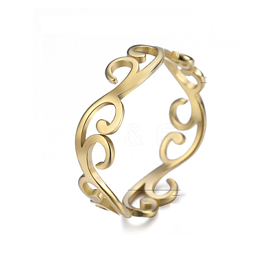 304 Stainless Steel Finger Rings for Women FS-WGFE90D-06-1