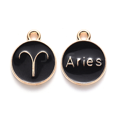 Alloy Enamel Pendants ENAM-S124-01A-08A-1