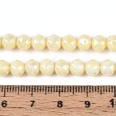 Anti-Tarnish Electroplate Glass Beads Strands GLAA-N010-6mm-01-1
