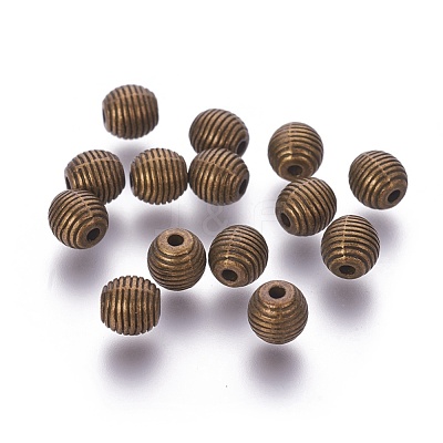 Tibetan Style Alloy Beehive Beads PALLOY-6662-AB-NR-1