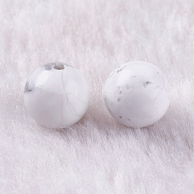 Natural Howlite Beads G-K275-30-8mm-1