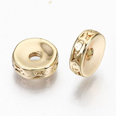 Brass Corrugated Beads KK-N231-198-NF-1