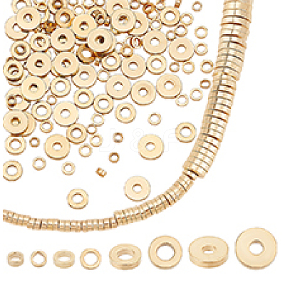 120Pcs 4 Styles Brass Spacer Beads KK-PH0006-88-1