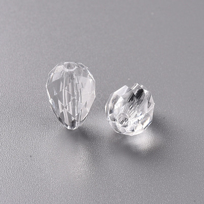 Transparent Acrylic Beads X-TACR-S128-01-1