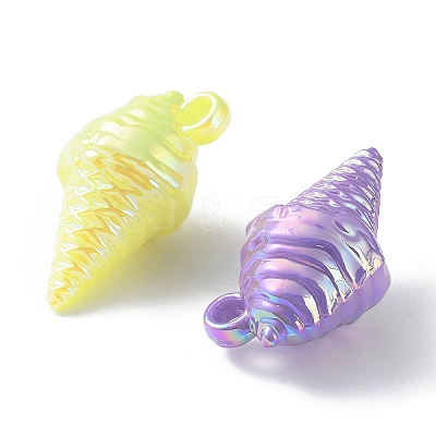UV Plating Rainbow Iridescent Pendants OACR-A029-14-1