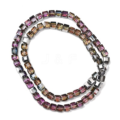 Electorplated Glass Beads EGLA-E006-1C-1