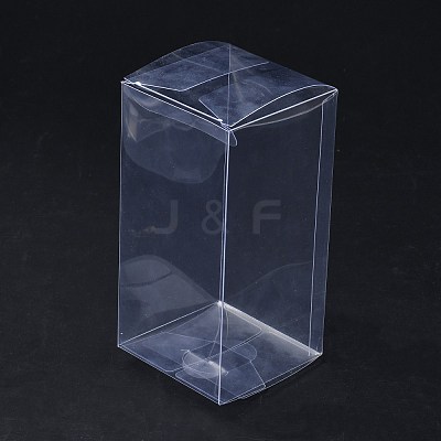 Rectangle Transparent Plastic PVC Box Gift Packaging CON-F013-01G-1