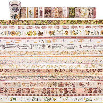 20pcs 5 Styles Scrapbooking Stickers DIY-TAC0029-03B-1
