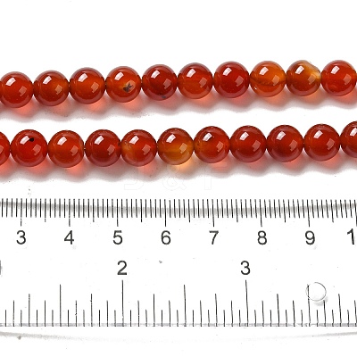 Natural Carnelian Beads Strands G-G390-8mm-03-1