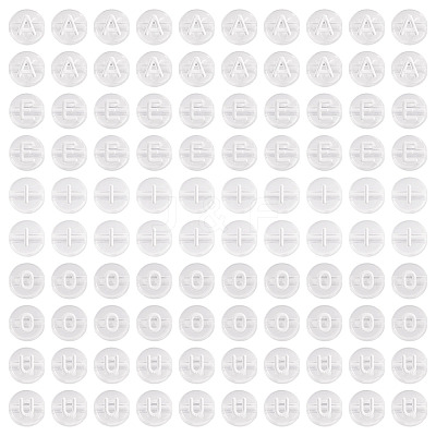 100Pcs 5 Styles Transparent Acrylic Beads OACR-TA0003-48C-1