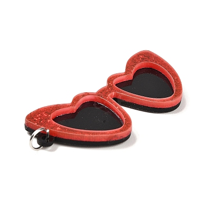 Opaque Acrylic Big Pendants SACR-L004-08P-01-1