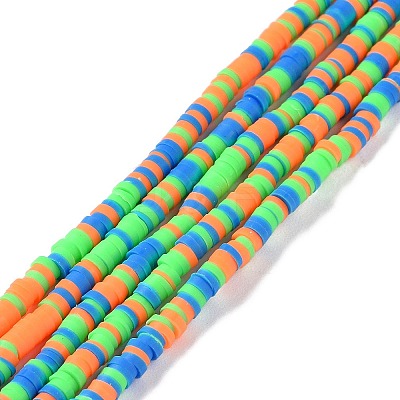 Handmade Polymer Clay Beads Strands CLAY-R089-3mm-008-1