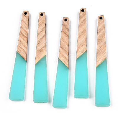 Translucent Resin & Ash Wood Big Pendants RESI-TAC0017-46-B01-1