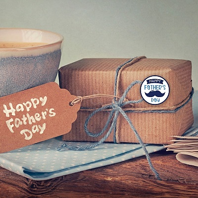 Father's Day Theme Paper Stickers DIY-K038-03-1