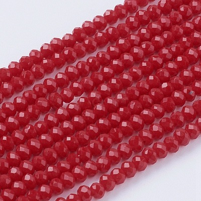 Imitation Jade Glass Beads Strands GLAA-G045-A-1