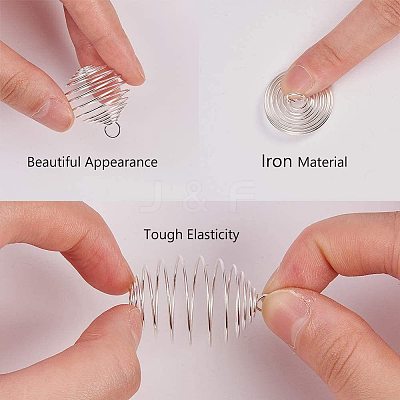 Iron Wire Pendants X1-IFIN-R231-20mm-S-1