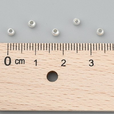 PVD Vacuum Plating Brass Round Spacer Beads X-KK-I601-3mm-S-RS-1
