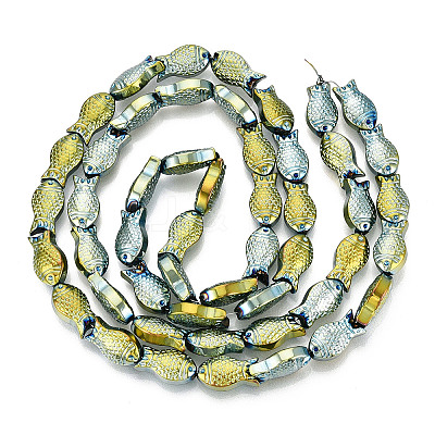 Electroplate Glass Beads Strands X1-EGLA-T025-03E-1