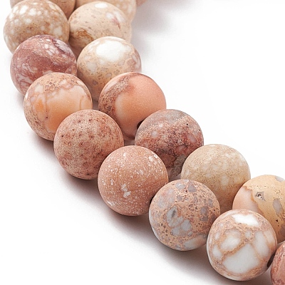 Natural Imperial Jasper Beads Strands G-A175C-8mm-01-1