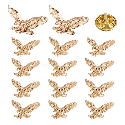 15Pcs Alloy Brooch JEWB-DC0006-49KCG-1