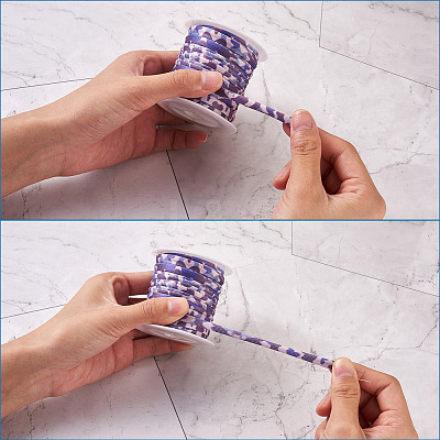 4 Colors Flat Polyester Elastic Cord EC-TA0001-03A-1