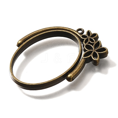 Alloy Open Back Bezel Pendants PALLOY-I223-14AB-1