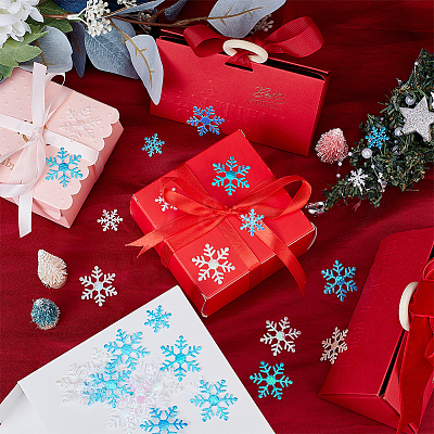 6 Bags 6 Style Snowflake Plastic Confetti DIY-OC0010-53-1