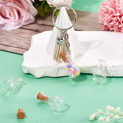 10Pcs Clear Glass Wishing Bottles AJEW-TA0002-85A-1