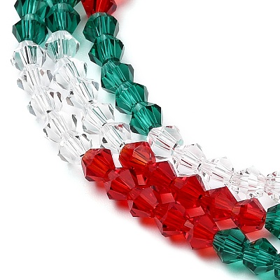 Transparent Gradient Color Glass Beads Strands GLAA-F131-01A-03-1