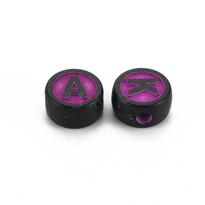 Opaque Acrylic Beads SACR-S275-01B-1