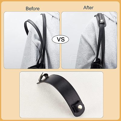3Pcs 3 Colors Cowhide Leather Bag Strap Covers FIND-OC0002-05-1