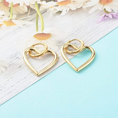 304 Stainless Steel Huggie Hoop Earrings EJEW-JE04549-04-1