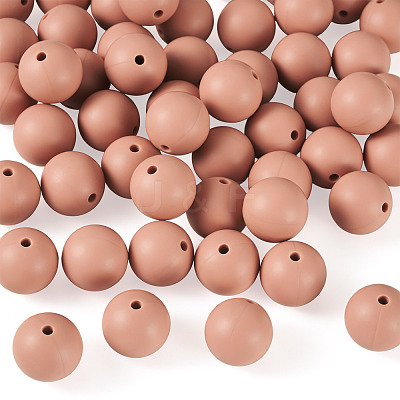 50Pcs Food Grade Eco-Friendly Silicone Beads SIL-TADJ0001-03D-1