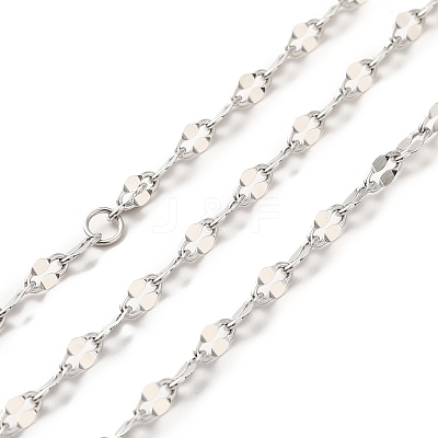 Tarnish Resistant 304 Stainless Steel Dapped Chains STAS-B040-01P-1