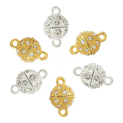 20 Sets 2 Colors Brass Magnetic Clasps KK-CJ0001-85-1
