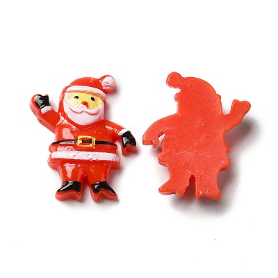 Christmas Opaque Resin Cabochons RESI-K019-41-1