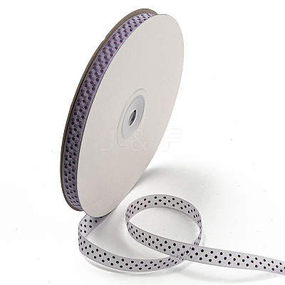 100 Yards Polka Dot Print Nylon Ribbons OCOR-G014-01E-1