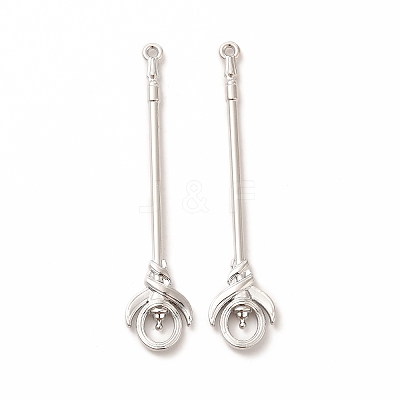 Rack Plating Alloy Big Pendants LS-PALLOY-E025-15P-1