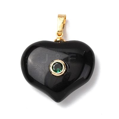 Natural Obsidian Pendants G-B188-02G-05-1